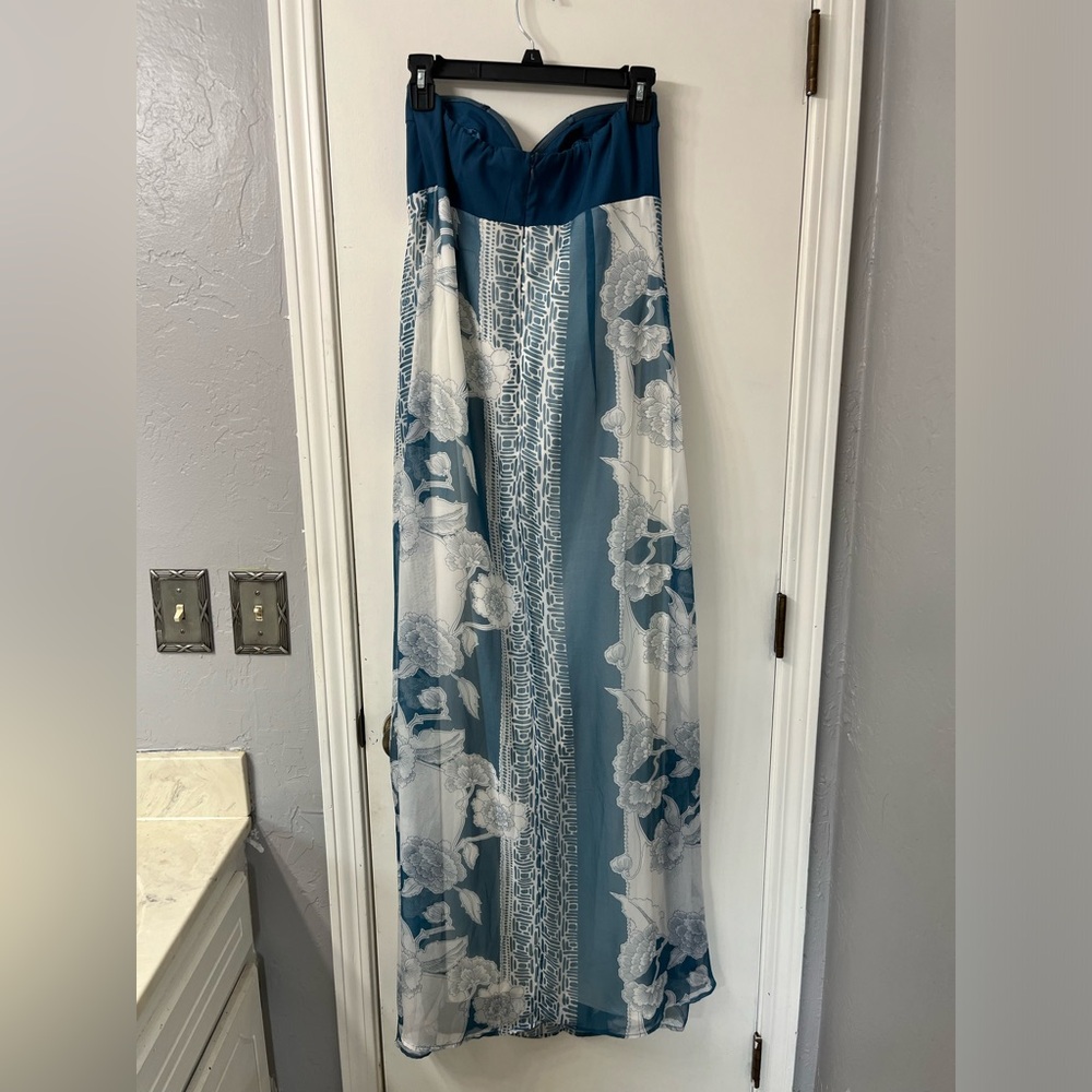 Teal Charlotte Russe strapless dress in Large